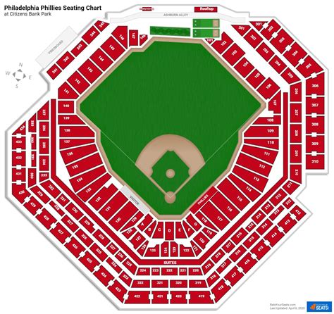 Concert <b>Seating</b> <b>Chart</b> At Citizens Bank Park. . Phillies seating chart with rows